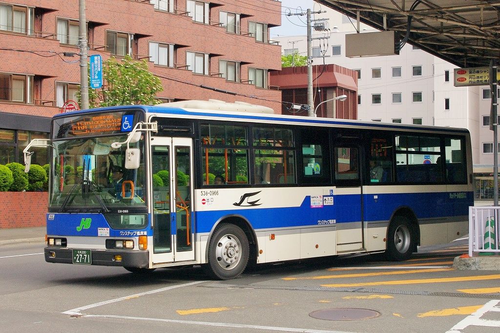 ジェイ・アール北海道バス(路線車) 538-0966 : エヌティーさんの ジェイ・アール北海道バス(路線車) 538-0966 : エヌティーさんの