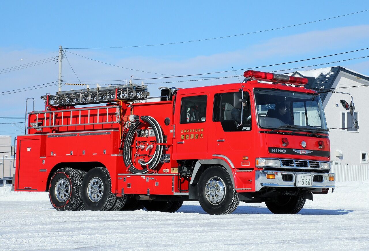 網走地区消防組合 水槽付きポンプ車(大空タンク1) : エヌティーさんの