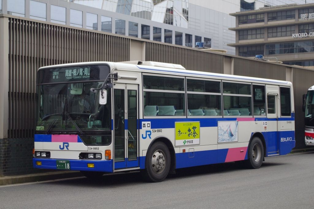 西日本JRバス 近江今津営業所 側面小型方向幕 表示機付き