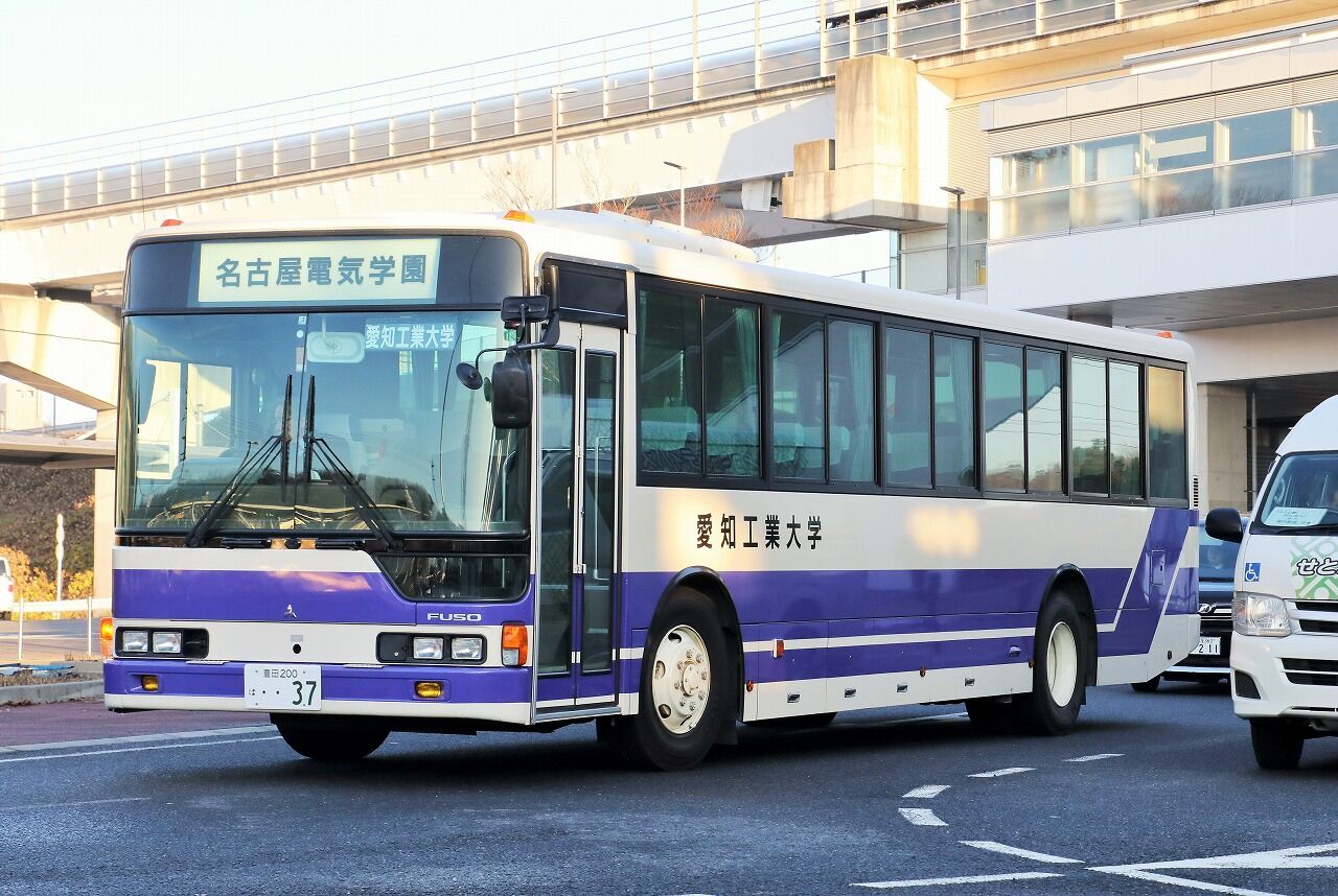 愛知工業大学シャトルバスの見たまま 19 12 エヌティーさんの検修庫 Trans55