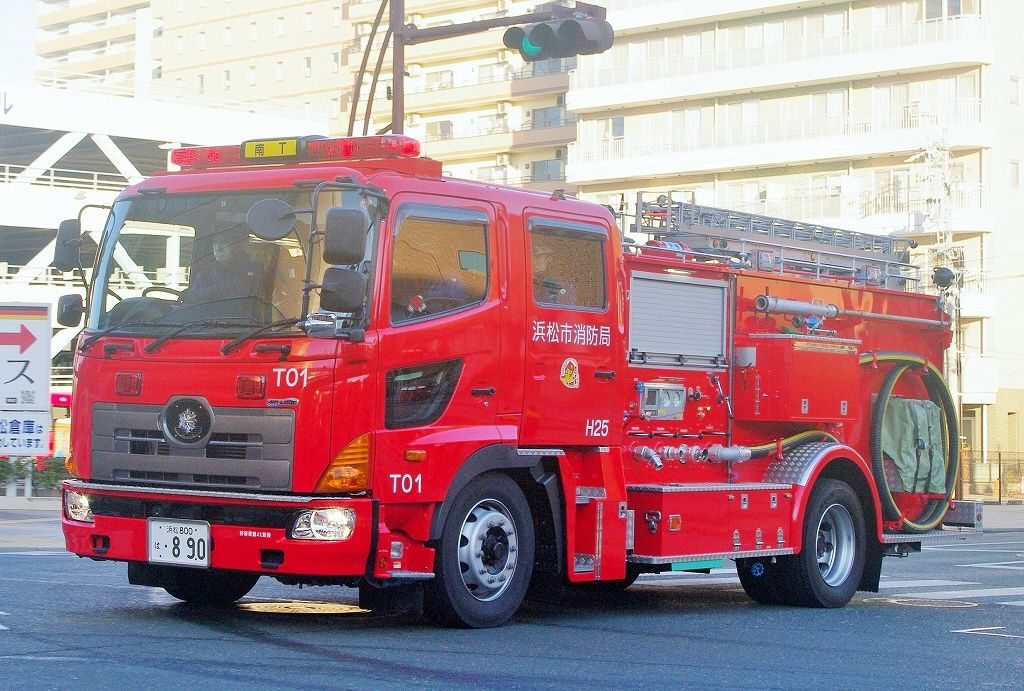 浜松市消防局 水槽付きポンプ車 南タンク エヌティーさんの検修庫 Trans55 浜松市消防局 水槽付きポンプ車 南タンク エヌティーさんの検修庫 Trans55