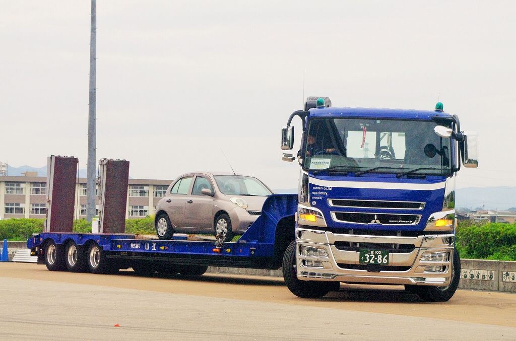 1/50 SCANIA XT ミドルルーフ Nooteboom 低床トレラー Tadano Scania