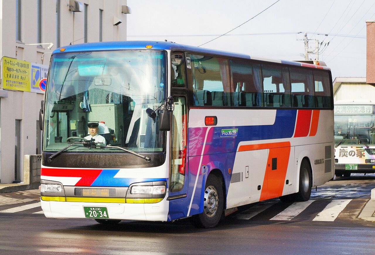 北海道北見バス 高速車 34号車 エヌティーさんの検修庫 Trans55