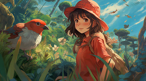 maximilian283_Studio_Ghibli_characters_with_nature_backgr