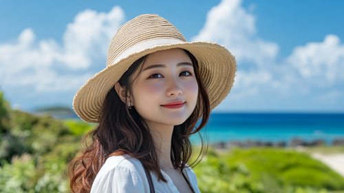 maximilian283_Beautiful_hot_Japanese_woman_on_Okinawa_island_
