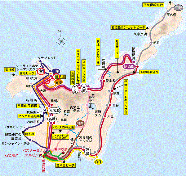 石垣島３日目 島周遊ドライブ 底地ビーチ 川平湾編 沖縄に思いをはせて