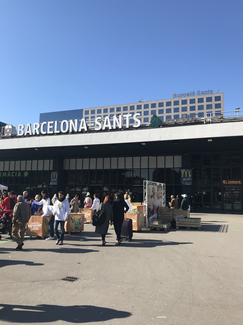 バルセロナの駅