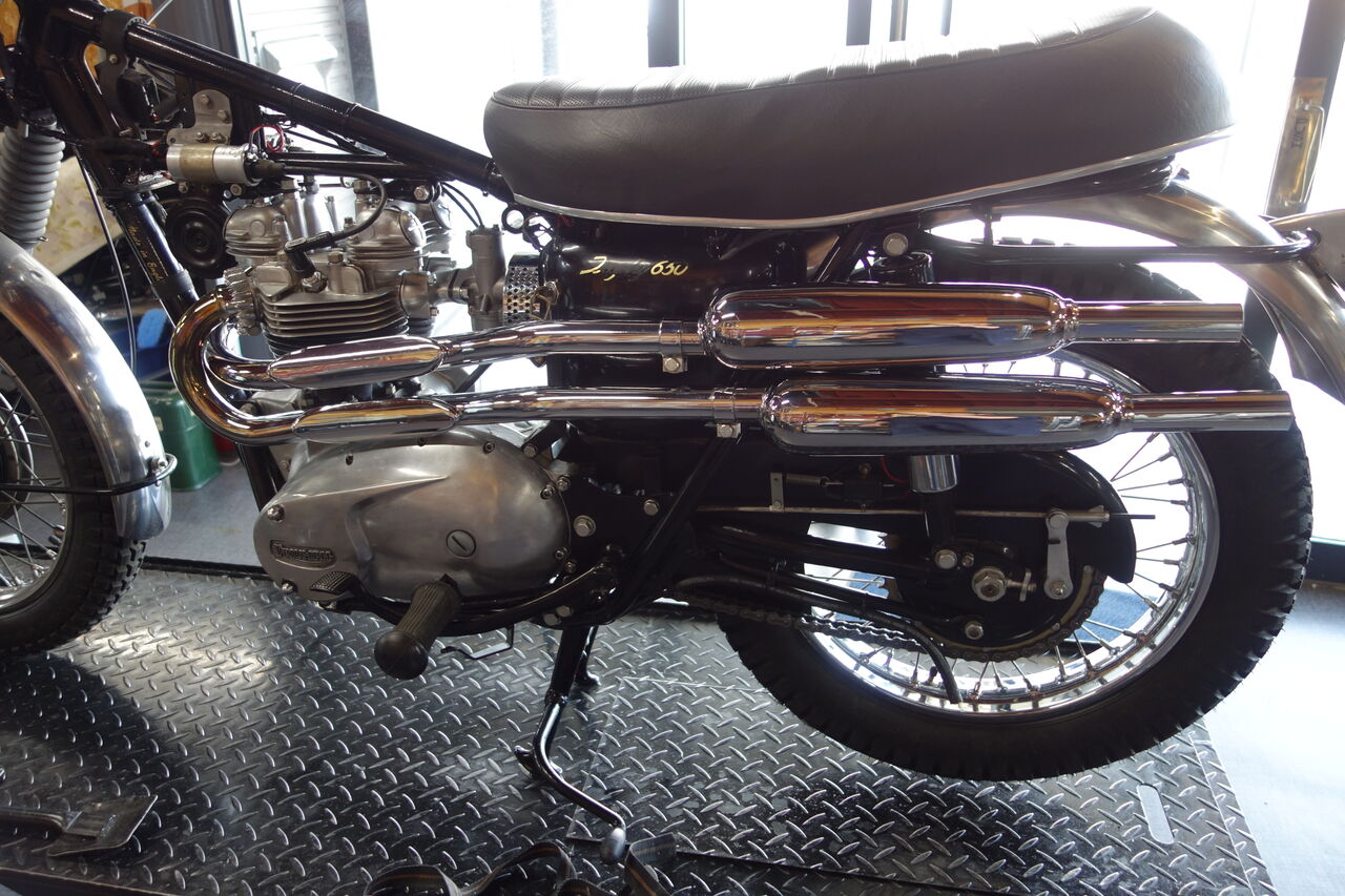 1967年トライアンフTR6C（2台目の方）修理完了
