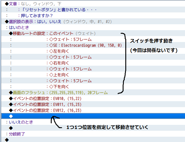 イベントの位置を初期位置に戻す方法 : スマイル工房 ブログ室