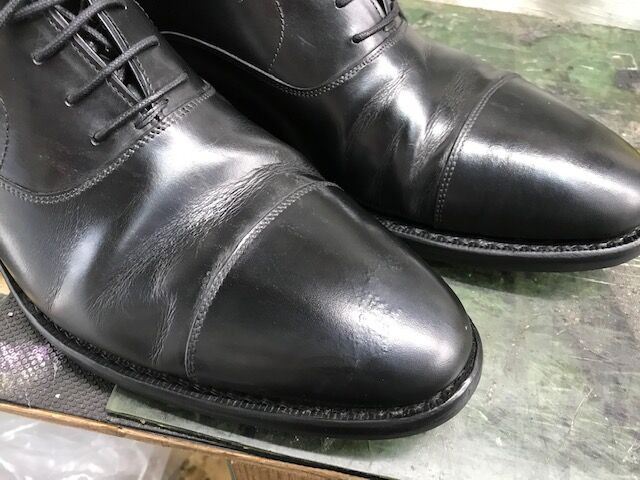 革靴 つま先の雨染み 銀浮きの症状 靴 鞄 革製品修理の東京修理センター ダイアリー 革靴 つま先の雨染み 銀浮きの症状 靴 鞄 革製品修理の東京修理センター ダイアリー