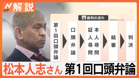 【行方？】松本人志裁判、文春側は勝訴に自信！女性2人の出廷拒否！