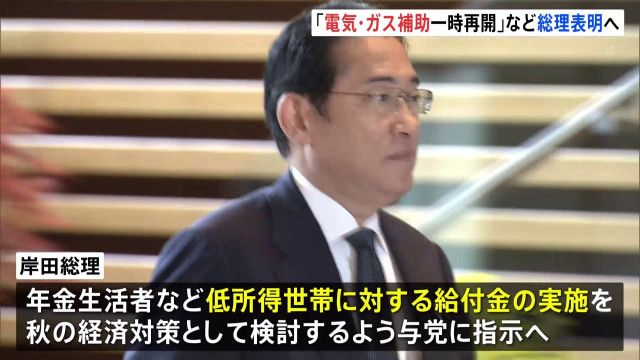 【疑惑】岸田首相、電気･ガス補助8月再開　年金受給者らに給付金 、釣りなのか？