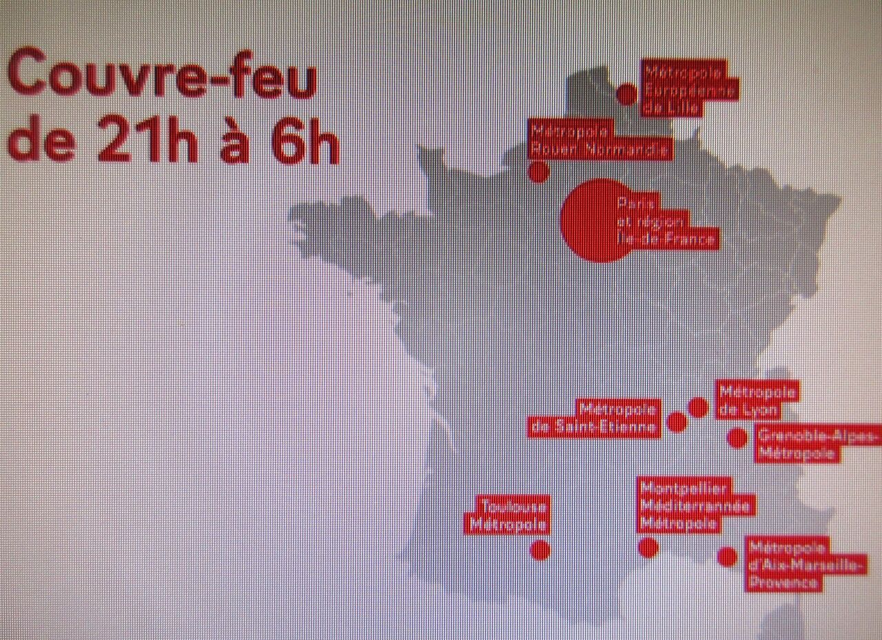 パリ地域圏 他8都市21時以降外出禁止へ ソワレが要らないフランス暮らし