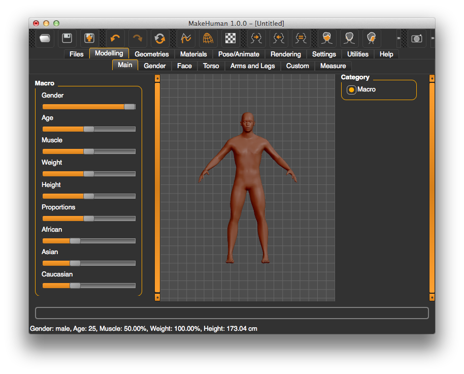 リアルな人型３dモデルを簡単作成 Makehumanが凄い とろっとわーくす日誌