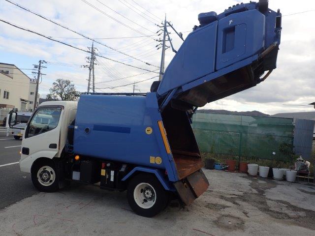 中古車両 H19 日野デュトロ2t プレス式塵芥車 パッカ 4 1m3 モリタエコノス 左スライドドア 激安中古クレーン車 販売情報 タダノ ユニック
