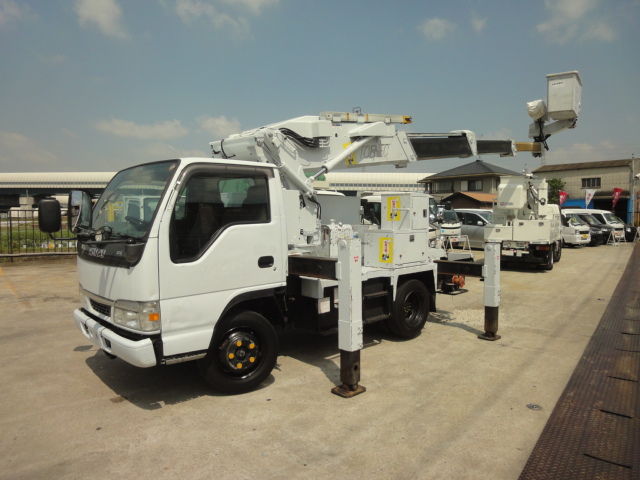 H15イスズエルフ 標準10尺 高所作業車 タダノ At 140ce 電工仕様 14m 中古トラック買取販売 Truck123