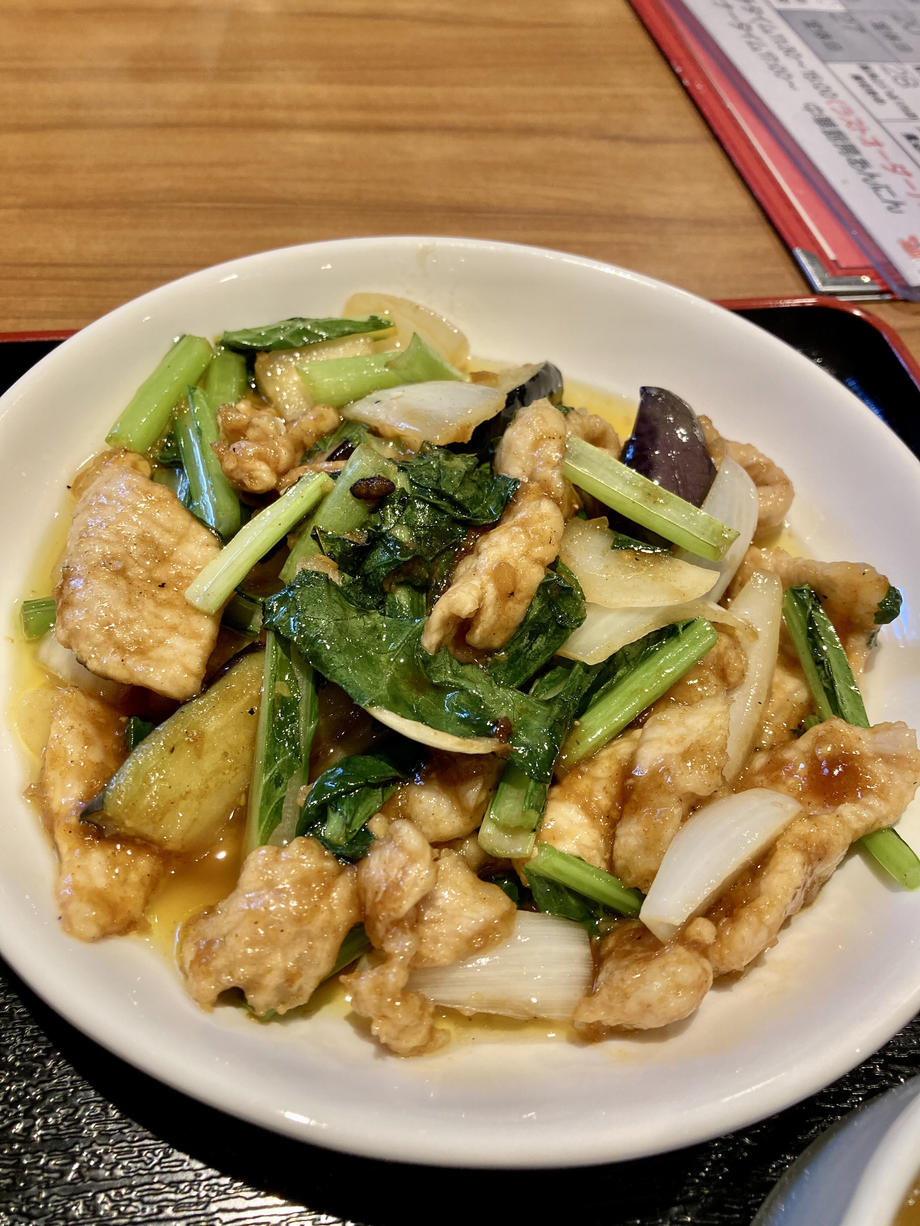 らんちぃ あんにん 中華厨房あんにん 日替わりランチ 豚肉と茄子のカレー風味炒め 中華 中華ランチ ランチ 北海道ランチ 札幌ランチ Lunch Lunchtime 北海道 札幌市 西区 札幌 Trunk Diary