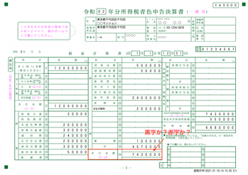確定申告書