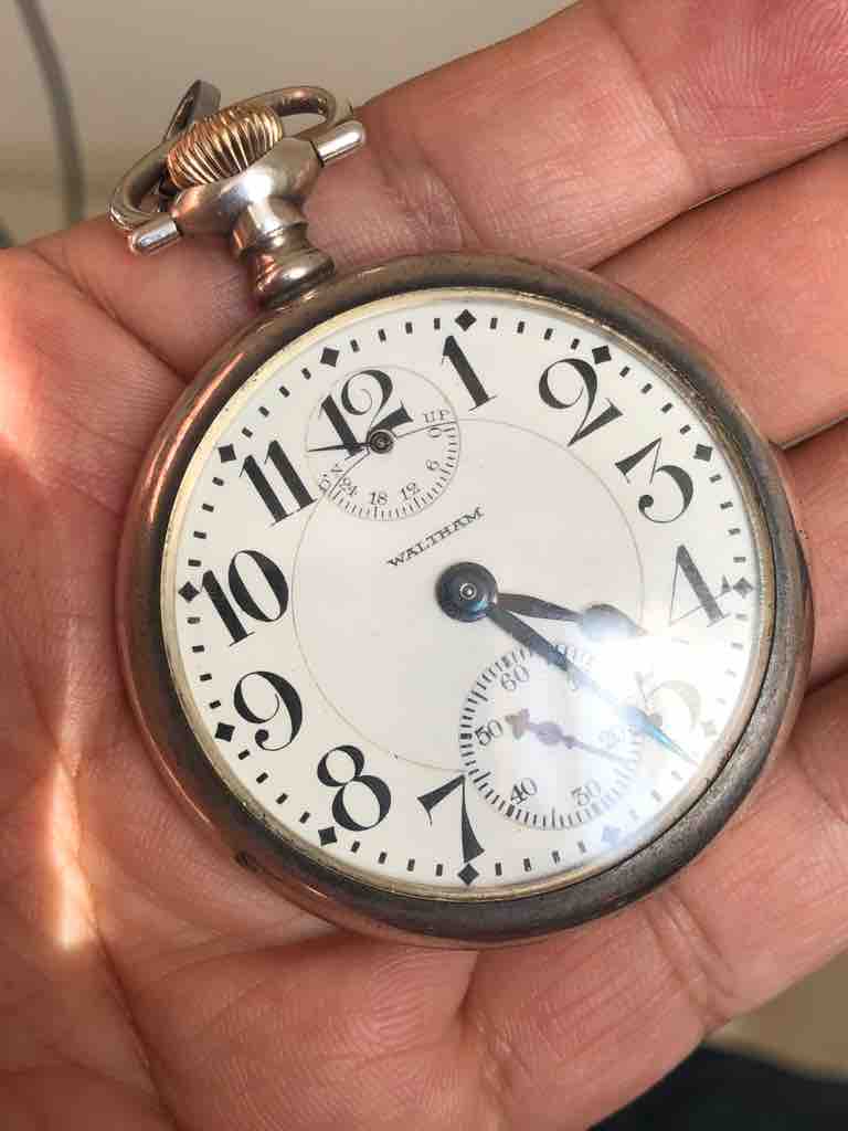1918年製ウォルサムリバーサイド19jewels 塩っぱい 手巻き懐中時計