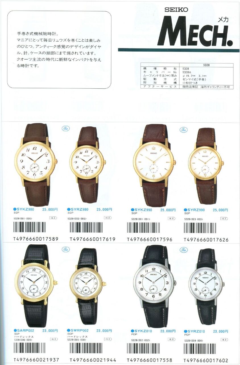 SEIKO MECA. SYKZ980 Ref.5328-0010 : ゼロからはじめる腕時計 SEIKO MECA. SYKZ980 Ref.5328-0010 : ゼロからはじめる腕時計