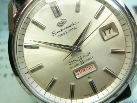 セイコー　マチックウィークデーター　33石　日差測定不能（大幅に進み）　要OH前提（要注意） セイコー マチック ウィークデーター : ゼロからはじめる腕時計