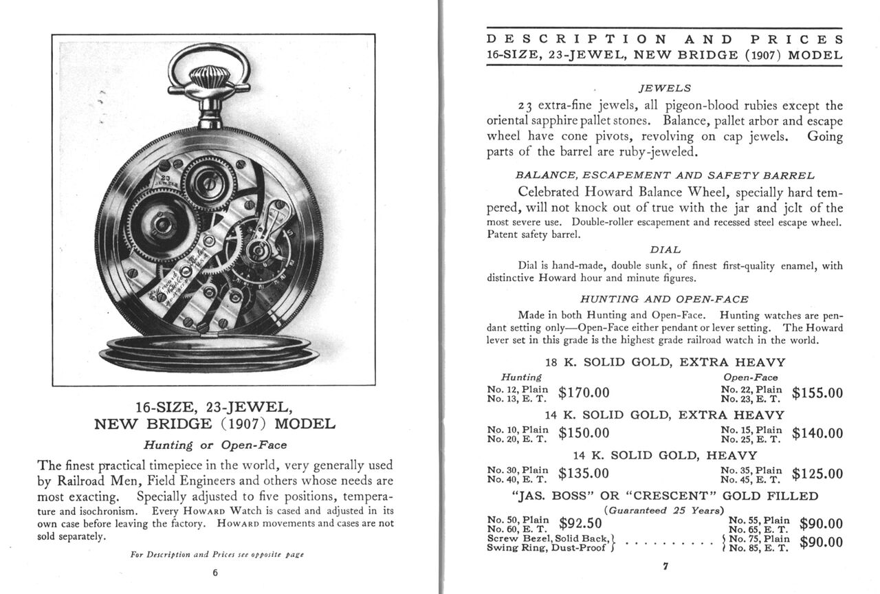 E.Howard Watch Co. Model1907 Series0 : ゼロからはじめる腕時計