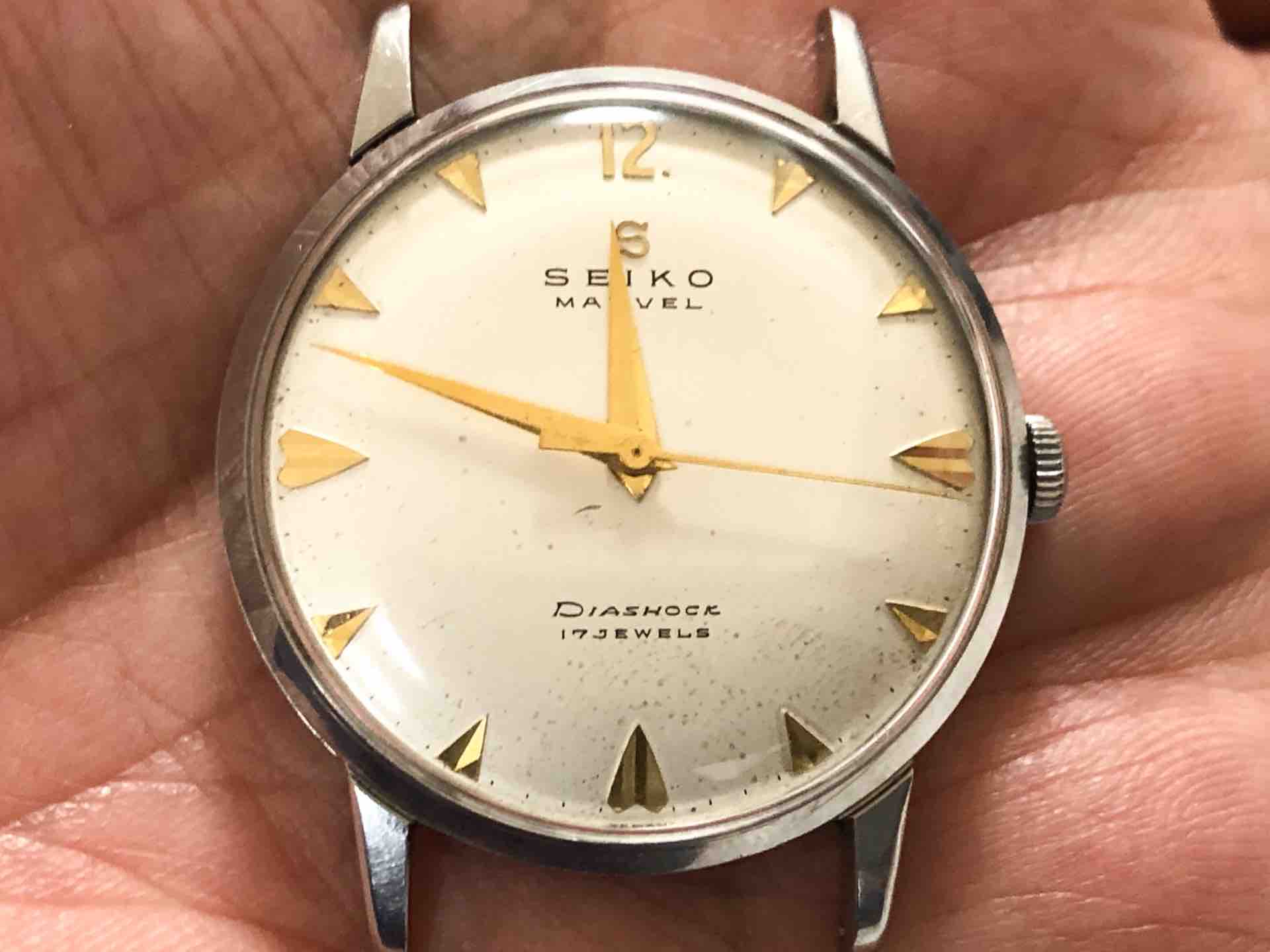 国産腕時計⑦ セイコーマーベル セイコー マーベル（九号機）オーバーホール : ゼロからはじめる