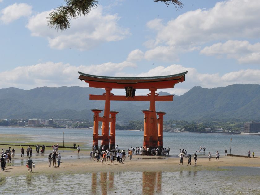 12夏遠征 Vol 7 満潮 干潮 厳島神社大鳥居 姫林檎の気分次第 12夏遠征 Vol 7 満潮 干潮 厳島神社大鳥居 姫林檎の気分次第