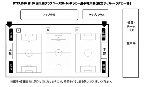 2020.12 会場入口(県立サッカーラグビー場)