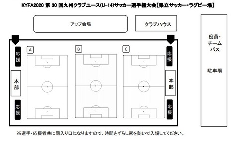 2020.12　会場入口（県立サッカーラグビー場）