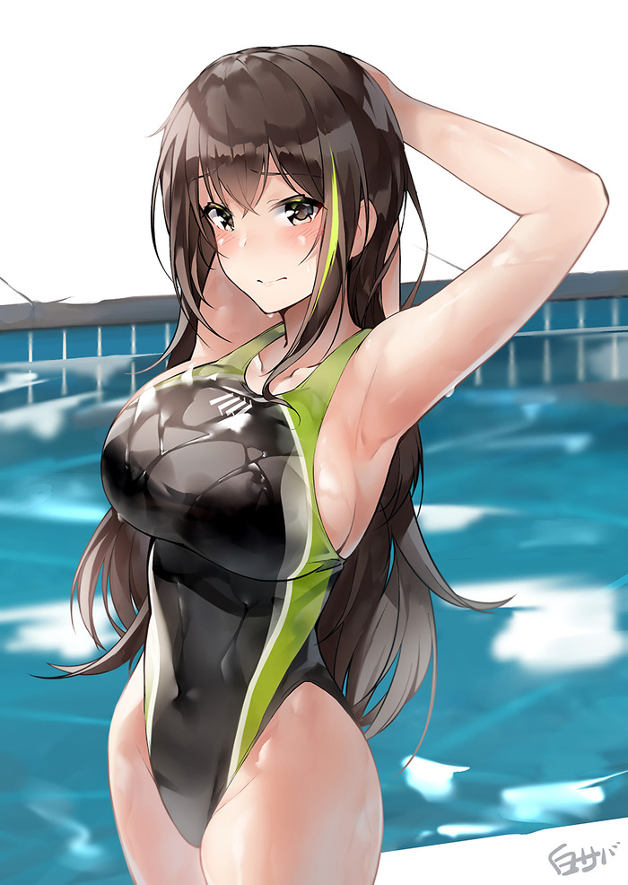 夏で暑いから水着イラスト見て回復しようのトップ画像
