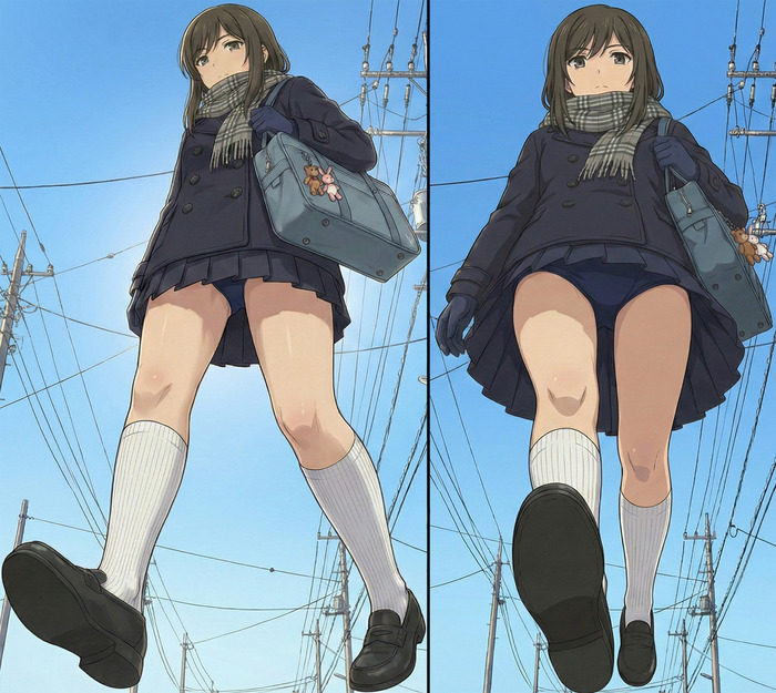 寒気の中で下半身の防備が薄過ぎるのトップ画像