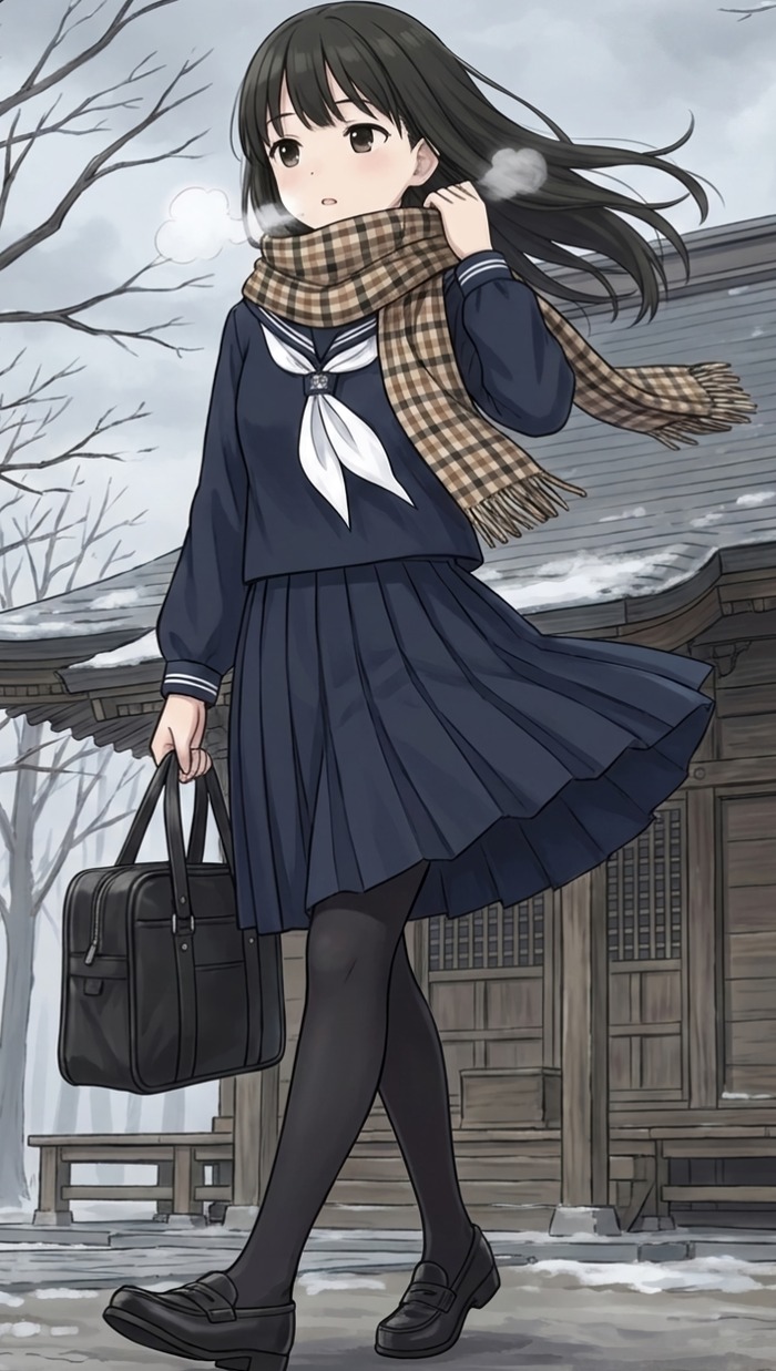 冬服セーラーにはタイツが似合うのトップ画像