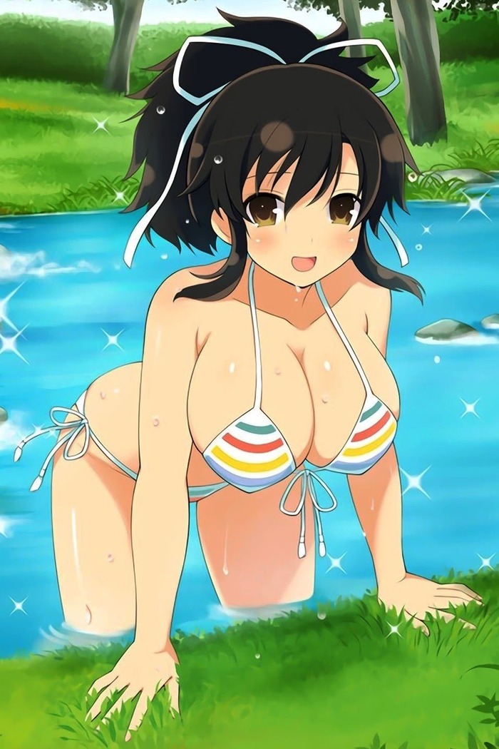 縞々水着ってエッチらしいから検証画像くれのトップ画像