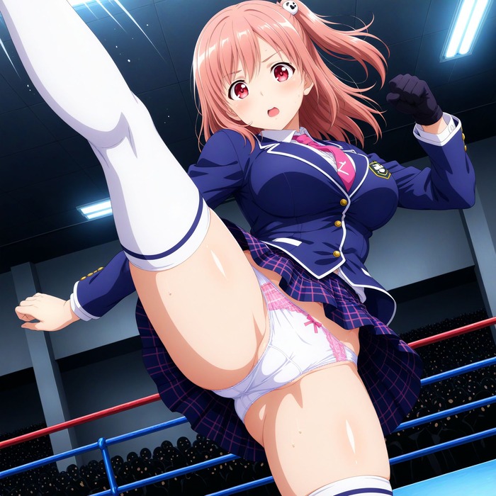 ハイキックパンチラwwwwwwwwwwのトップ画像