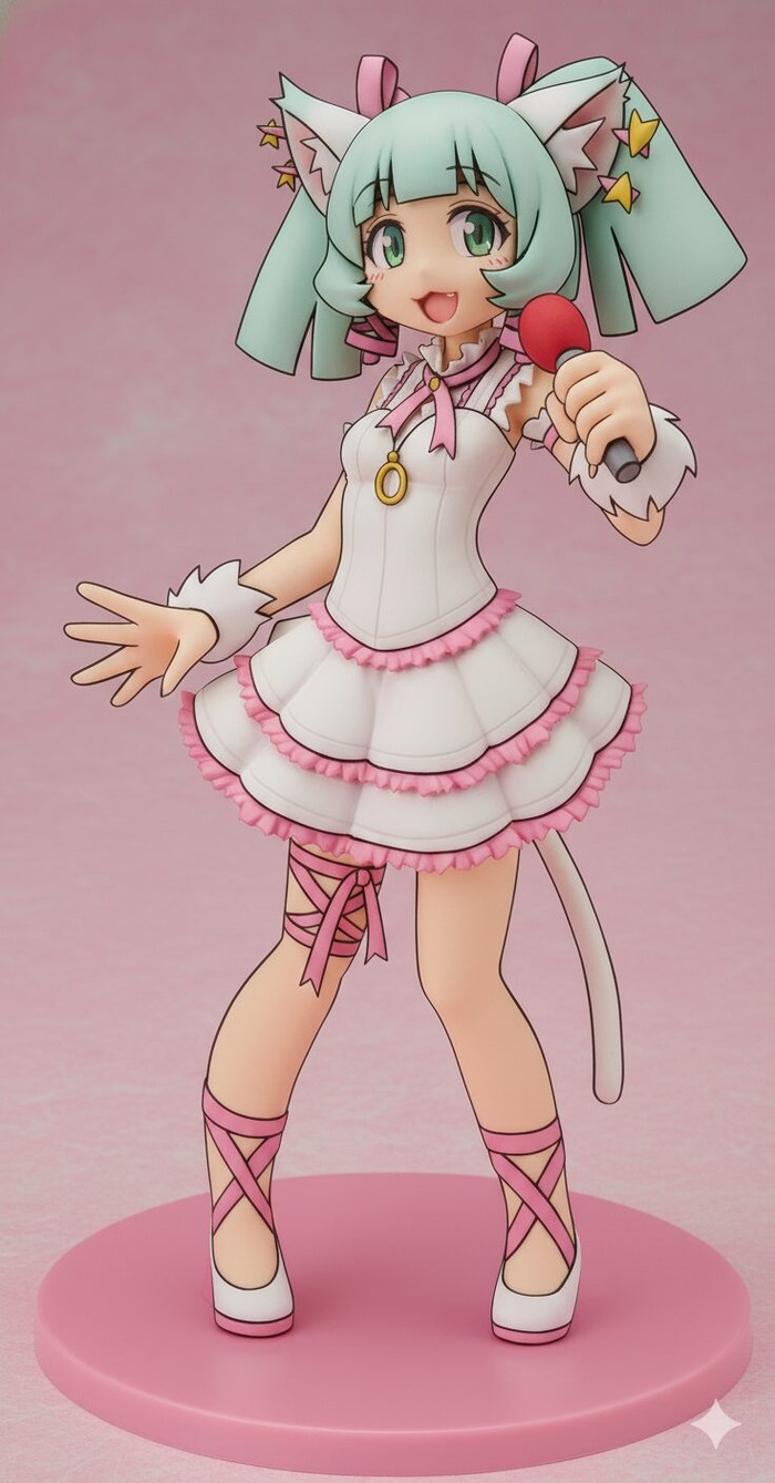 Geminiで自分の描いた絵からえっちなフィギュア生成したのトップ画像