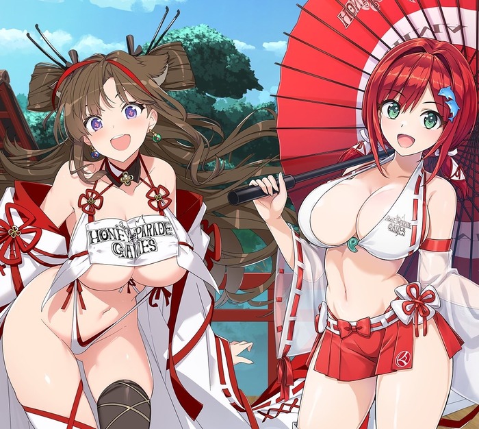 巫女さんにこんなエッチな格好させて神様がどう思うか…のトップ画像