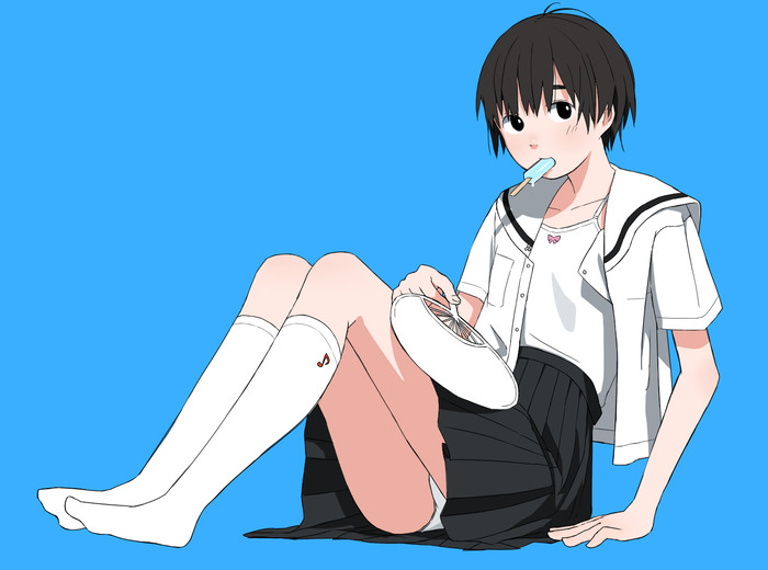制服イラストは心洗われるのトップ画像