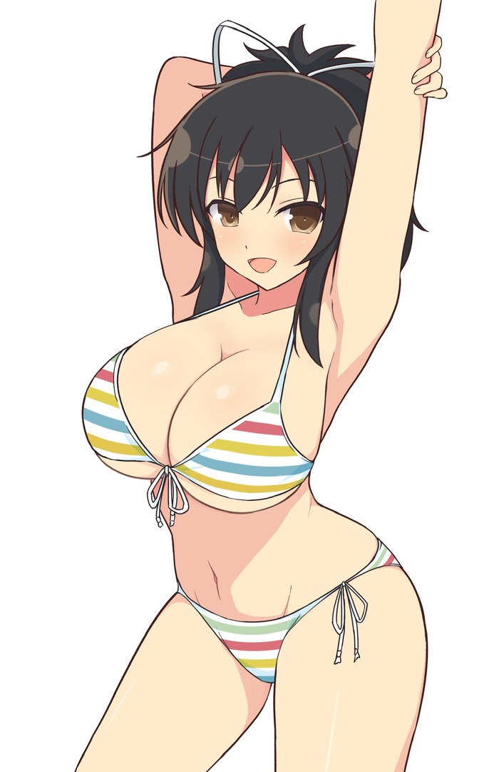 飛鳥ちゃんのレインボー水着姿いいよねのトップ画像