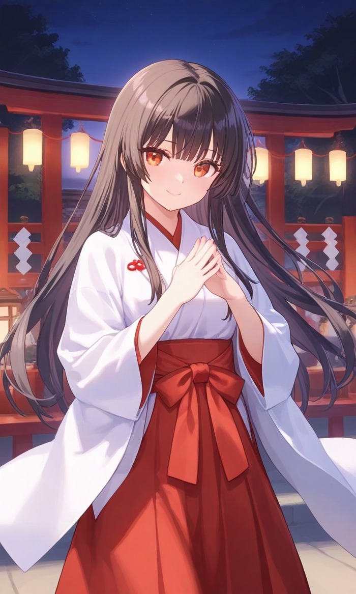 巫女のイラストくださいのトップ画像