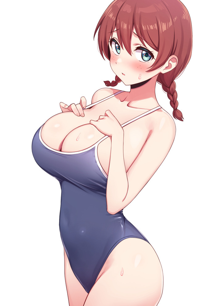 スク水って健全だけど巨乳が着た途端にドエッチになるよねのトップ画像