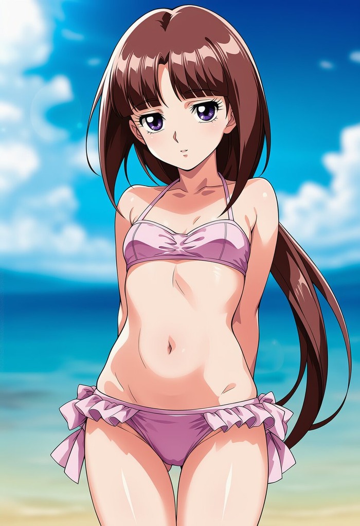 【画像】ティファさん、めちゃくちゃ際どいドスケベ水着を着せられてしまうwのトップ画像