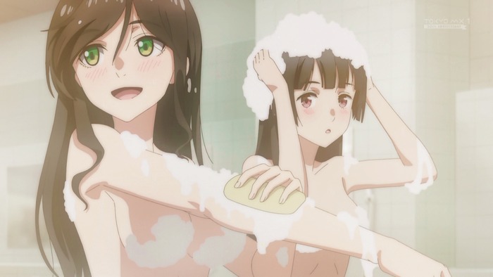 【綺麗にしてもらえますか。8話】風呂水着風呂wwwwwwwwwwwのトップ画像