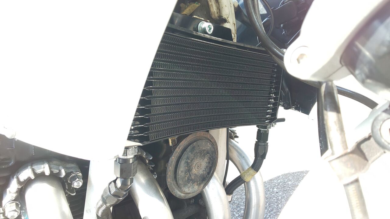 CBR400F オイルクーラー取付 : バイク整備備忘録 CBR400F オイルクーラー取付 : バイク整備備忘録