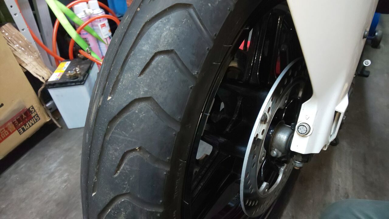 CBR400F フロント キャリパー オーバーホール エア抜 ピストン CBR
