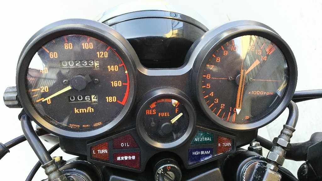 CBX400F 実働 逆車メーター CBX400F 実働 逆車メーター