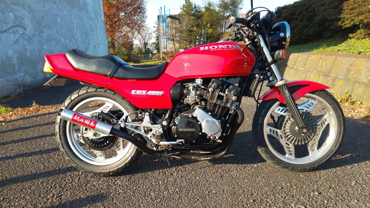 CBX 2号機 VF400Fリアホイール交換 : バイク整備備忘録