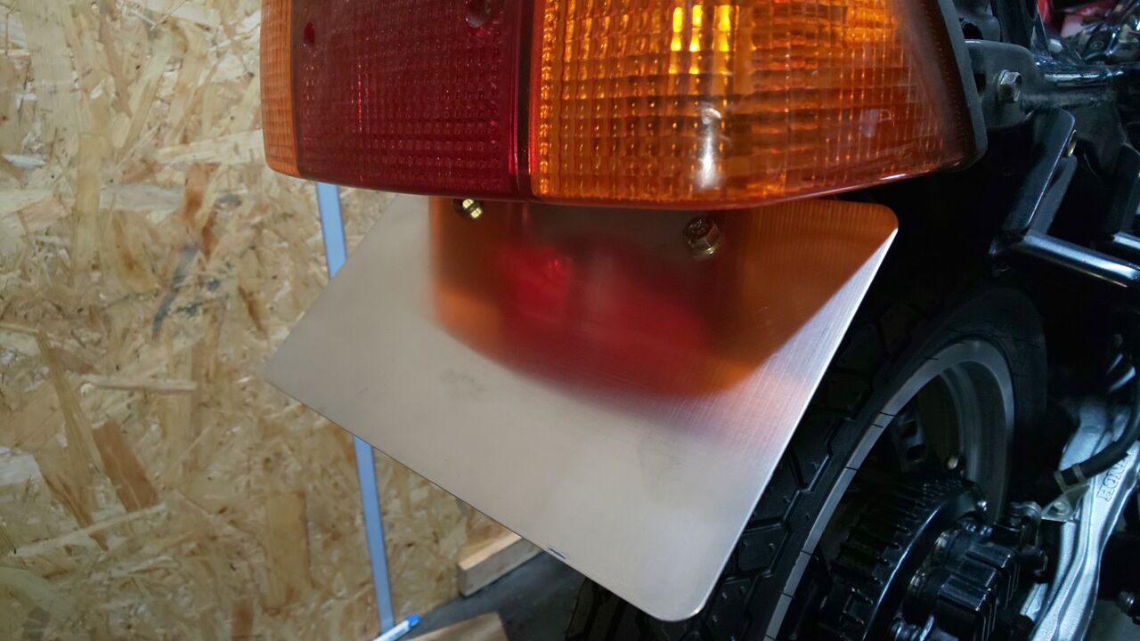 CBX 1号機 ETC取付とナンバーレス位置変更 : バイク整備備忘録