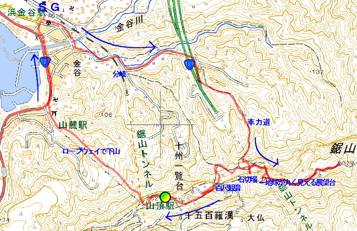 千葉県の鋸山 その1 車力道コース 里山徘徊 山口県発