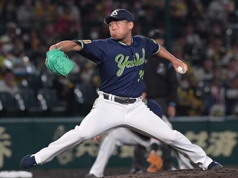 【ヤクルト】田口麗斗(27) 1.54 1敗 9S 奪三振率12.34 セーブ失敗1